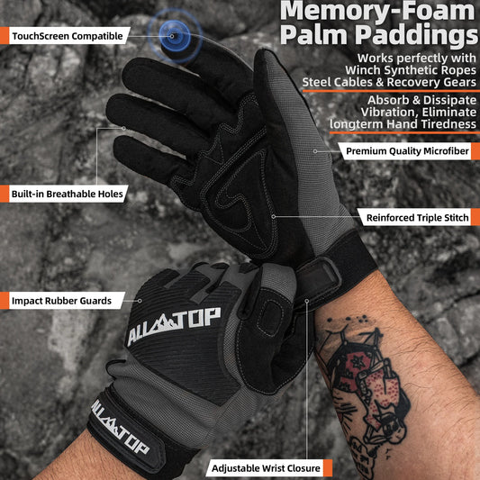ALL-TOP 4x4 Work Gloves grey