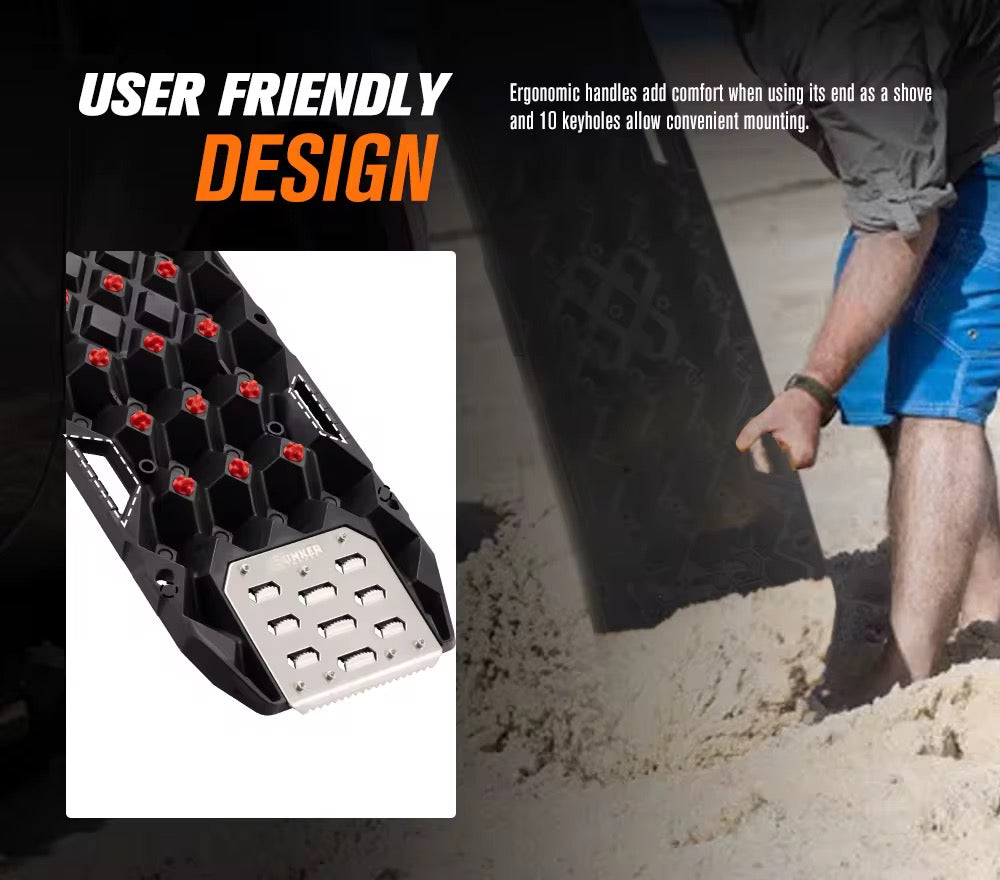 25 Ton Recovery Board with Steel Traction Plates