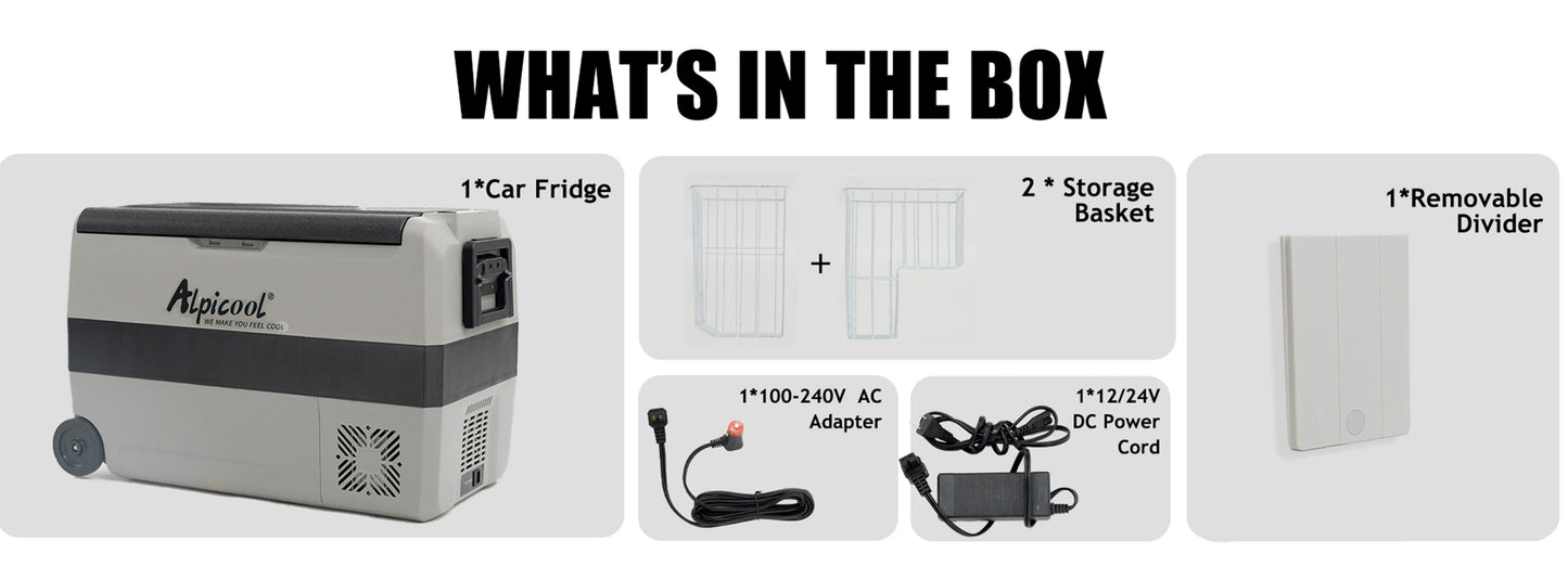 Alpicool - LGT60 Dual Zone Portable Refrigerator
