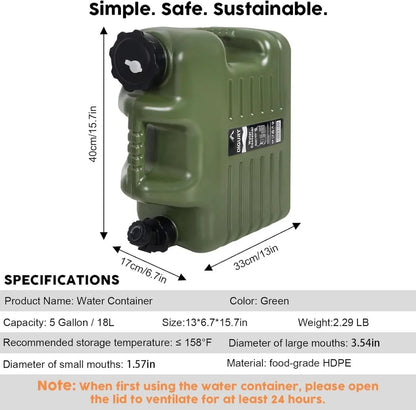 BPA FREE-Water Gallons