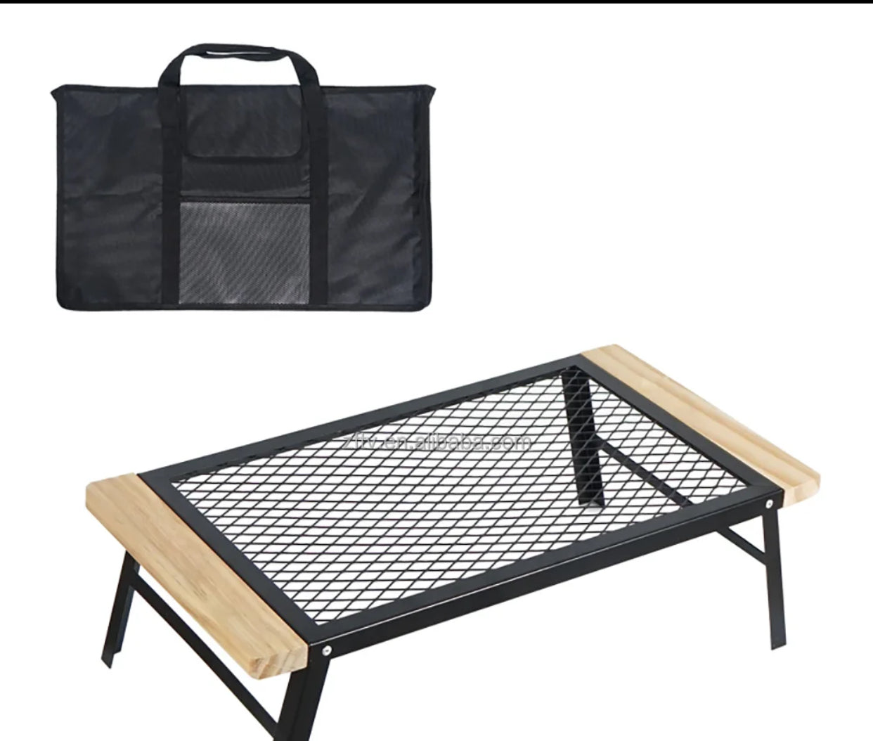 Table can be packed and carried in a canvas bag