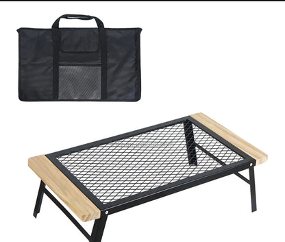 Table can be packed and carried in a canvas bag