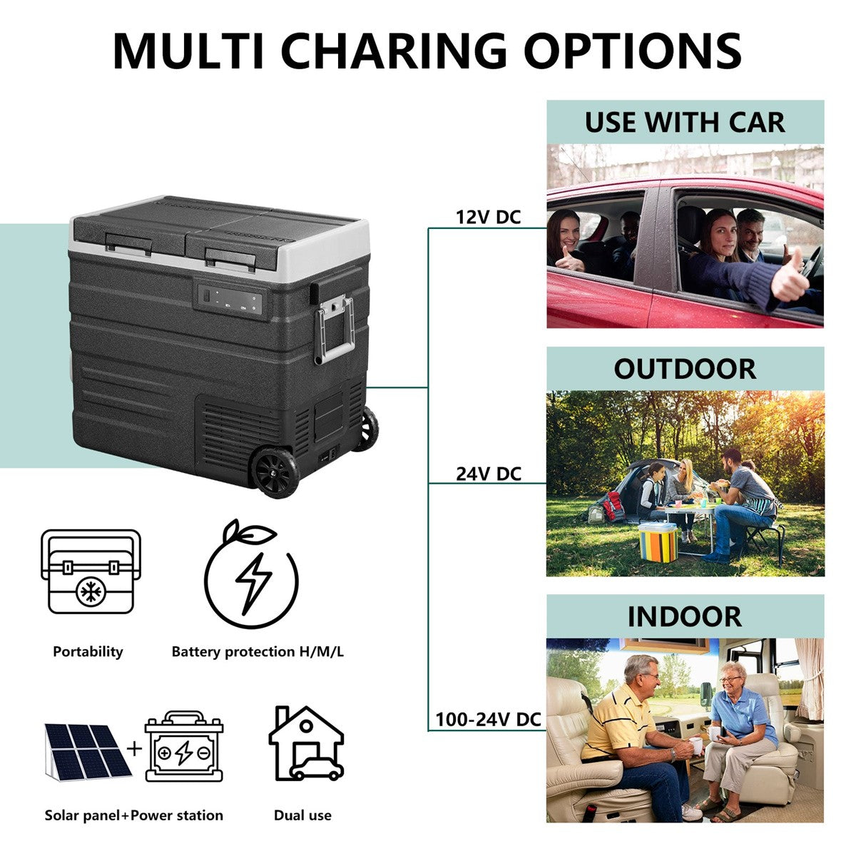 Alpicool - UD65 Dual Zone Portable Refrigerator