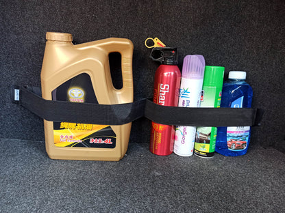 securely holds the different items in your trunk