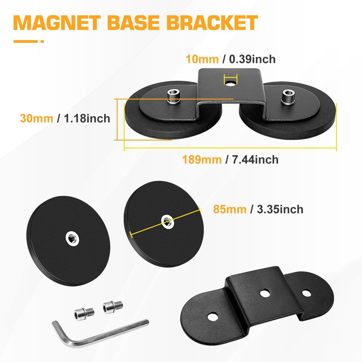 Rubber Coated magnet mounts-Brackets